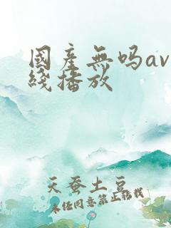 国产无吗av在线播放