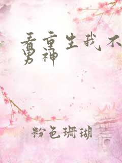 看重生我不想当男神