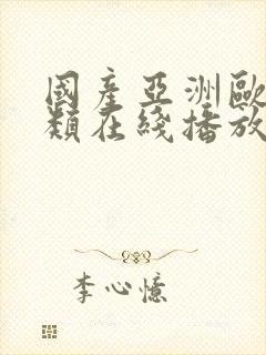 国产亚洲欧美另类在线播放