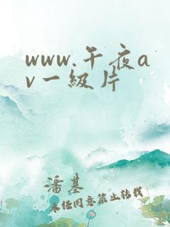 www.午夜av一级片