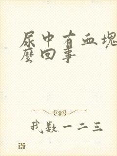 尿中有血块是怎么回事