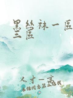 黑丝袜一区二区三区