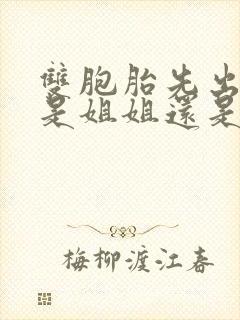 双胞胎先出生的是姐姐还是妹妹