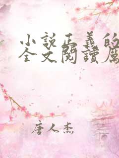 小说正义的使命全文阅读厉元朗