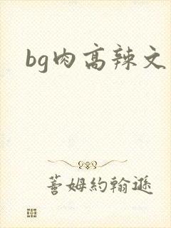 bg肉高辣文
