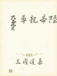 至尊龙帝陆鸣免费