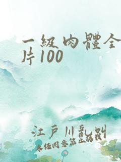 一级肉体全黄裸片100