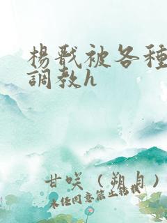 杨戬被各种玉势调教h