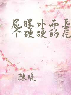 屁眼外面长了一个硬硬的疙瘩