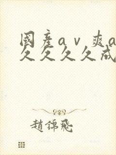 国产aⅴ爽av久久久久成