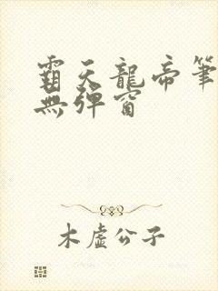 霸天龙帝笔趣阁无弹窗