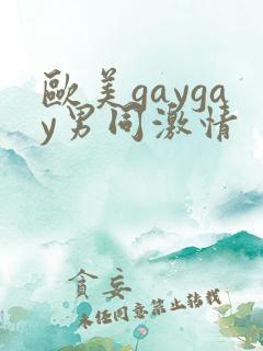 欧美gaygay男同激情