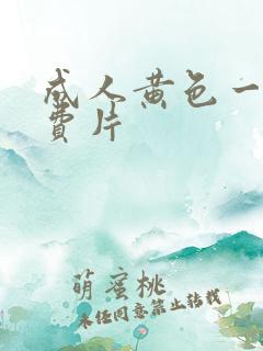 成人黄色一级免费片