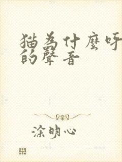 猫为什么呼噜噜的声音