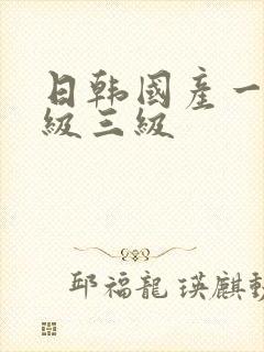 日韩国产一级二级三级