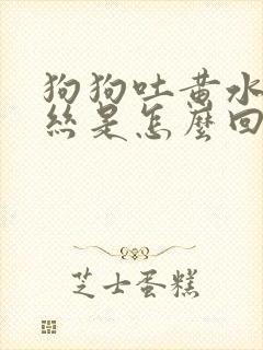 狗狗吐黄水带血丝是怎么回事