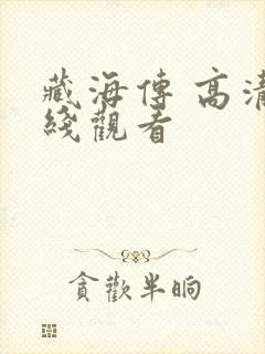 藏海传 高清在线观看