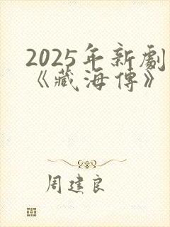 2025年新剧《藏海传》
