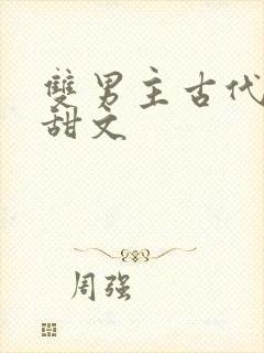 双男主古代生子甜文