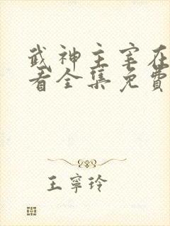 武神主宰在线观看全集免费观看