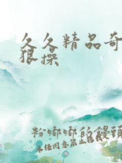 久久精品奇米狠狠操