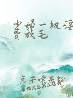 少妇一级淫片免费放毛