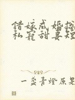 错嫁成婚总裁的私宠甜妻短剧