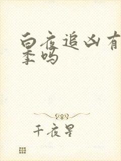 白夜追凶有第二季吗