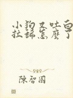 小狗又吐白沫又拉稀怎么了