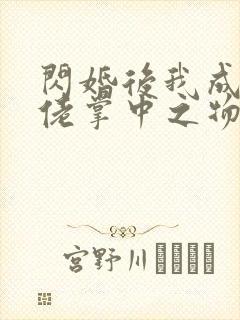 闪婚后我成了大佬掌中之物