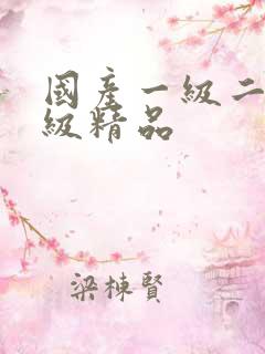 国产一级二级三级精品