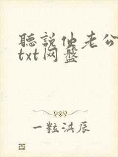 听说他老公死了txt网盘