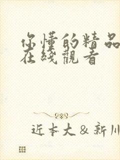 你懂的精品视频在线观看