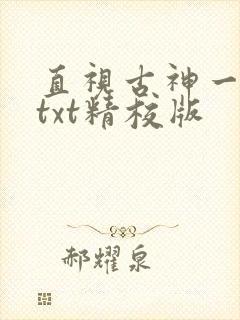 直视古神一整年txt精校版