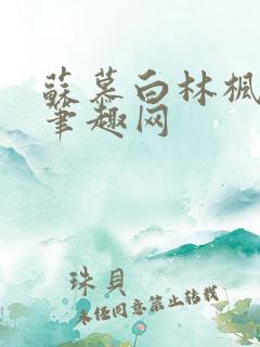 苏慕白林枫小说笔趣网