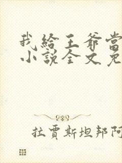 我给王爷当奶娘小说全文免费阅读下载