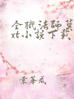 全职法师莫凡txt小说下载