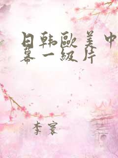 日韩欧美中文字幕一级片