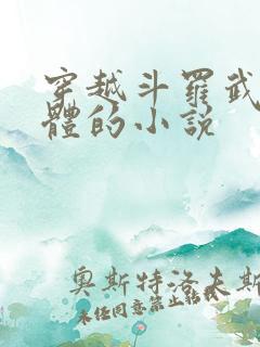 穿越斗罗武魂本体的小说