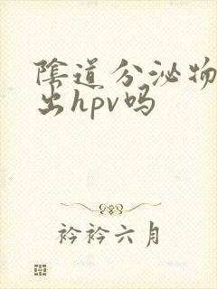 阴道分泌物能查出hpv吗