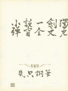 小说一剑独尊无弹窗全文免费阅读