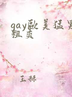 gay欧美猛男粗爽