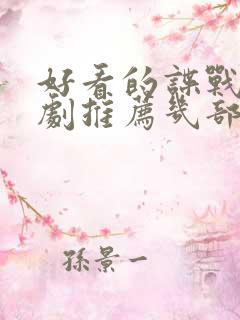 好看的谍战电视剧推荐几部 前十名