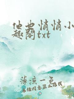 他也悄悄小说笔趣阁txt