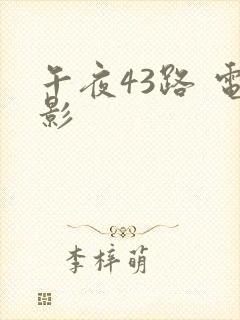 午夜43路 电影