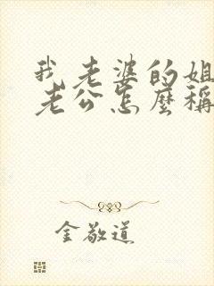 我老婆的姐姐的老公怎么称呼