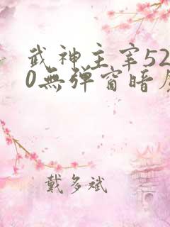 武神主宰5200无弹窗暗魔师