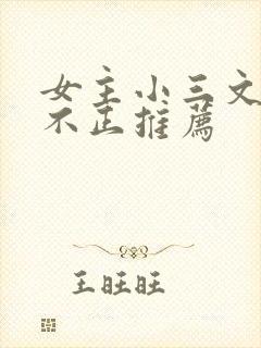 女主小三文三观不正推荐