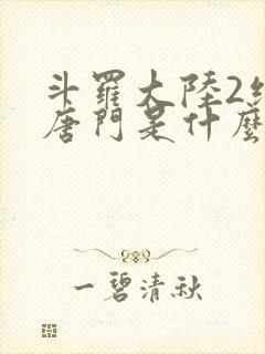 斗罗大陆2绝世唐门是什么时候出的