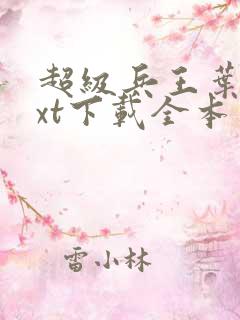 超级兵王叶谦txt下载全本